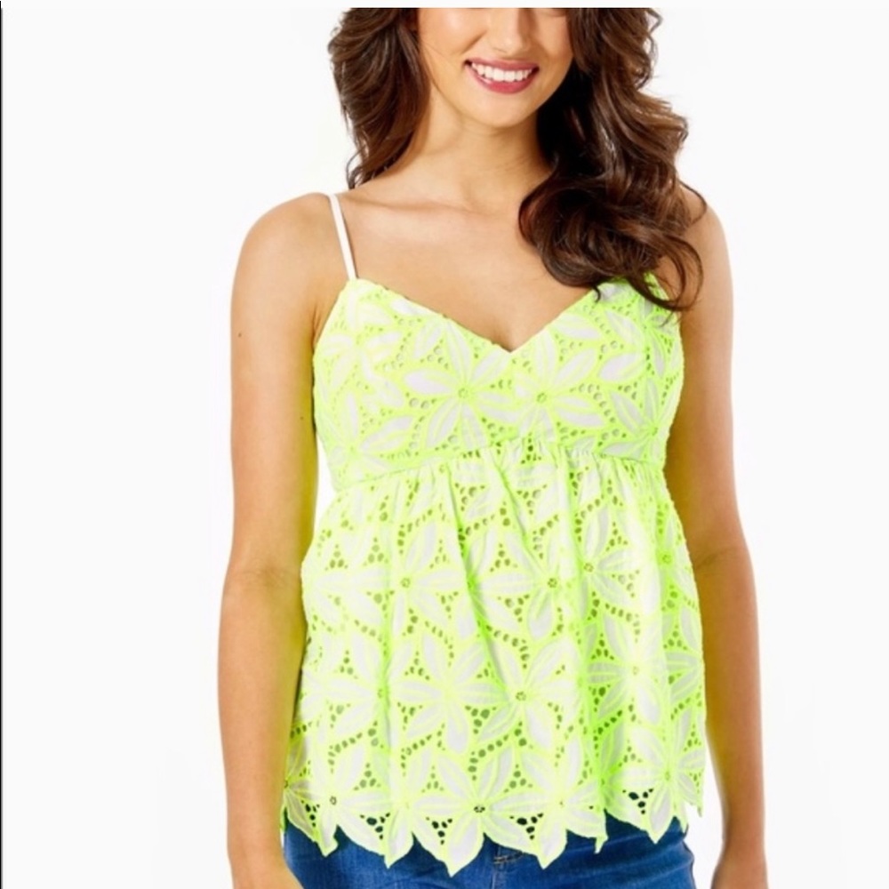 Lilly Pulitzer Neon Mellie Top